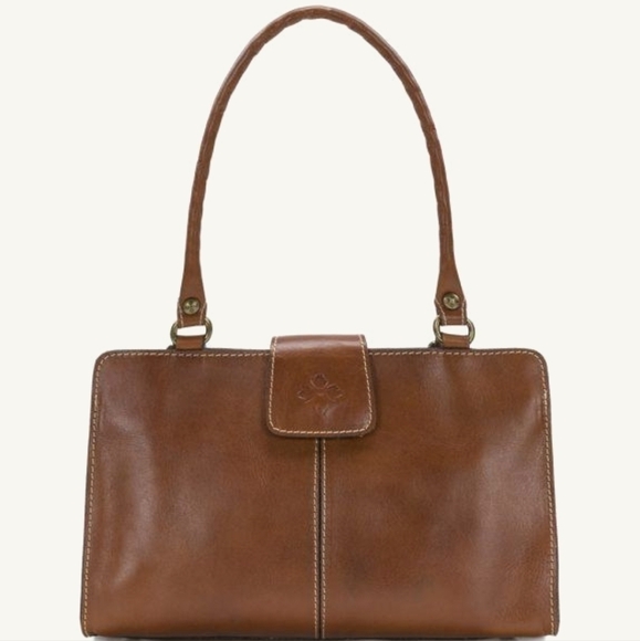 Patricia Nash Rienzo Leather Bag Satchel Tote - Picture 1 of 16